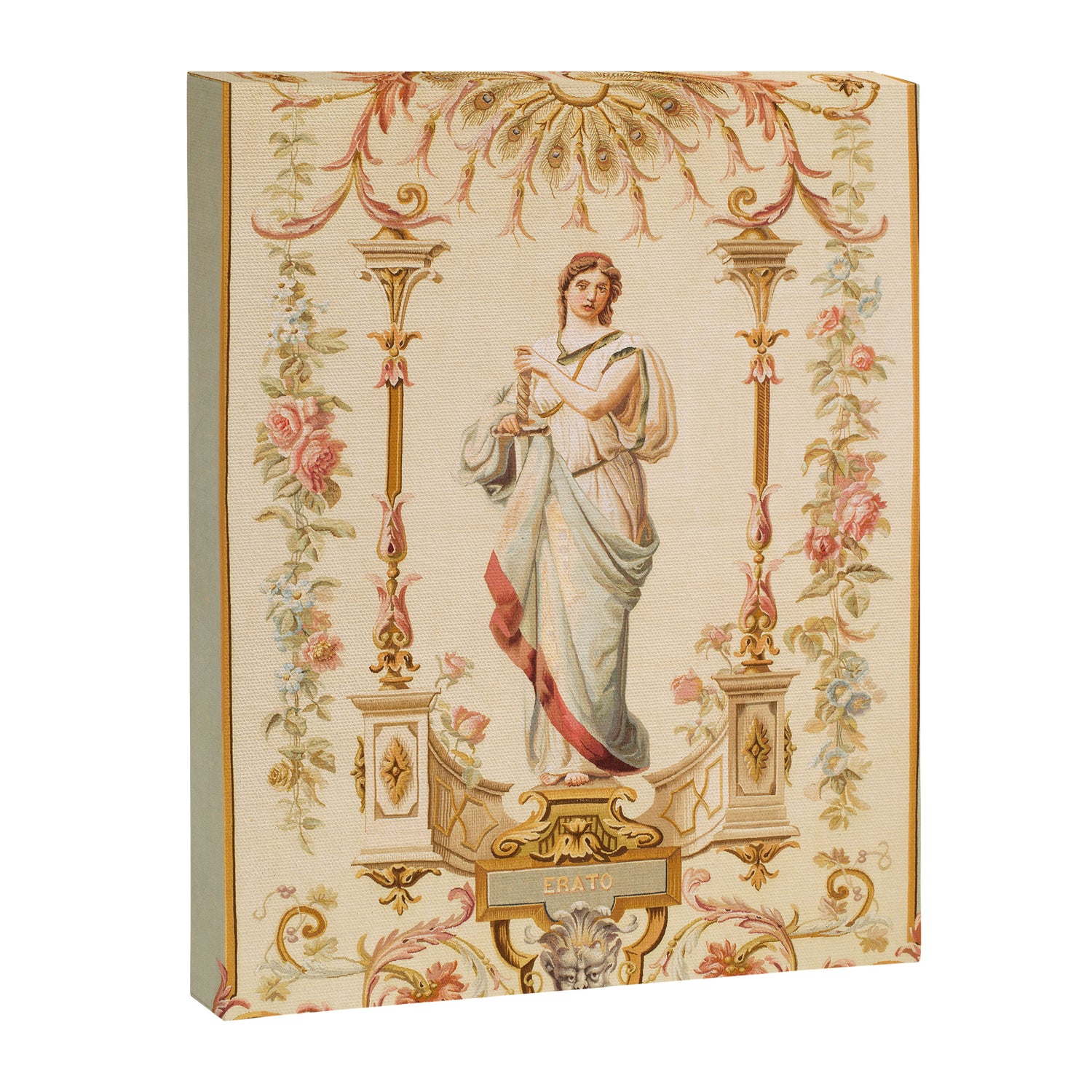 French Aubusson  Antique Tapestry Print Canvas Print Gallery Image 3