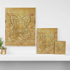 French Aubusson Vintage Rug Print Canvas Print Gallery Image 3