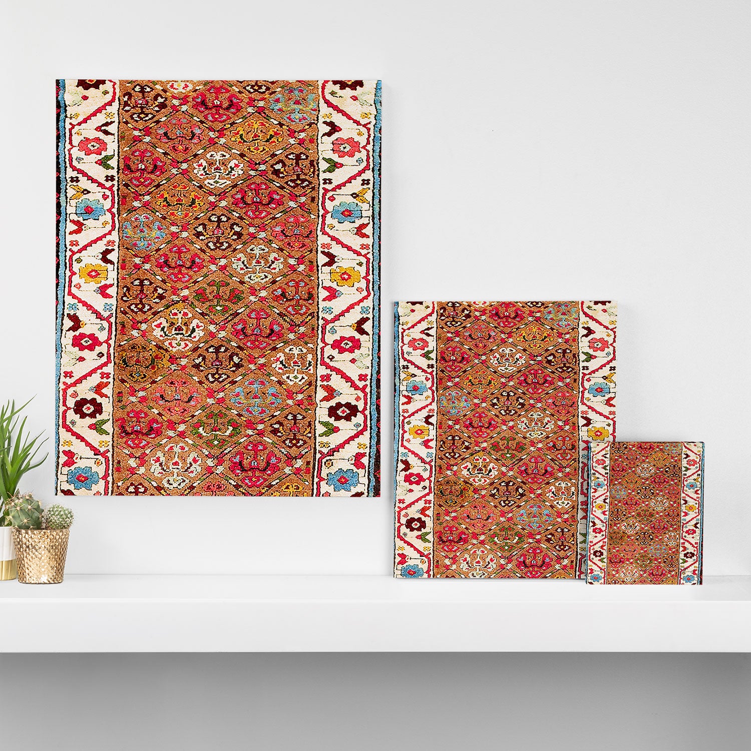 Garahgozloo Hamadan West Persian Long Rug Print Canvas Print Gallery Image 3