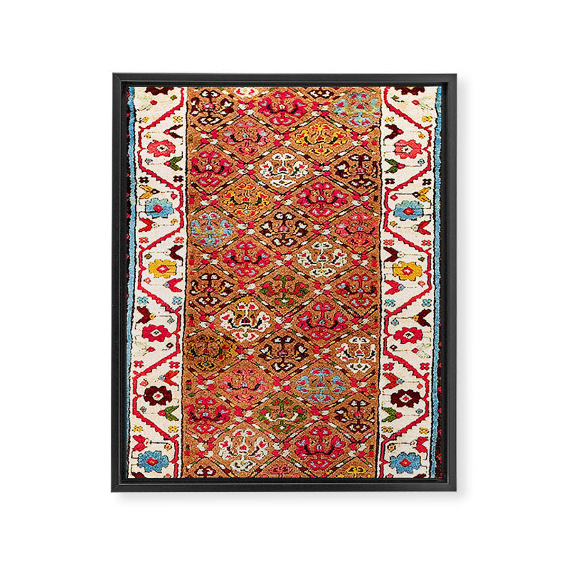 Garahgozloo Hamadan West Persian Long Rug Print Framed Canvas Print Gallery Image 3