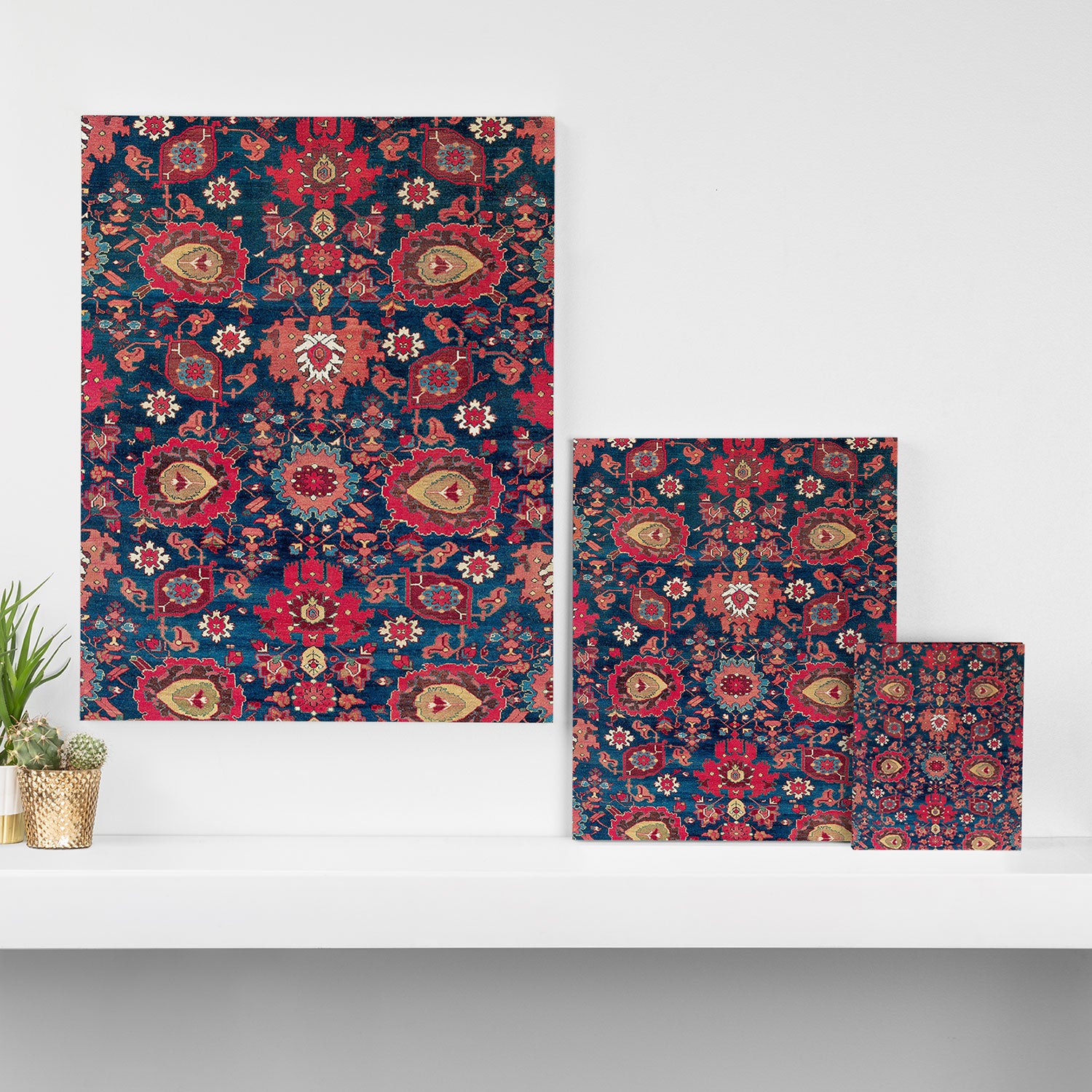 Garahgozloo Hamadan West Persian Rug Fragment Canvas Print Gallery Image 3
