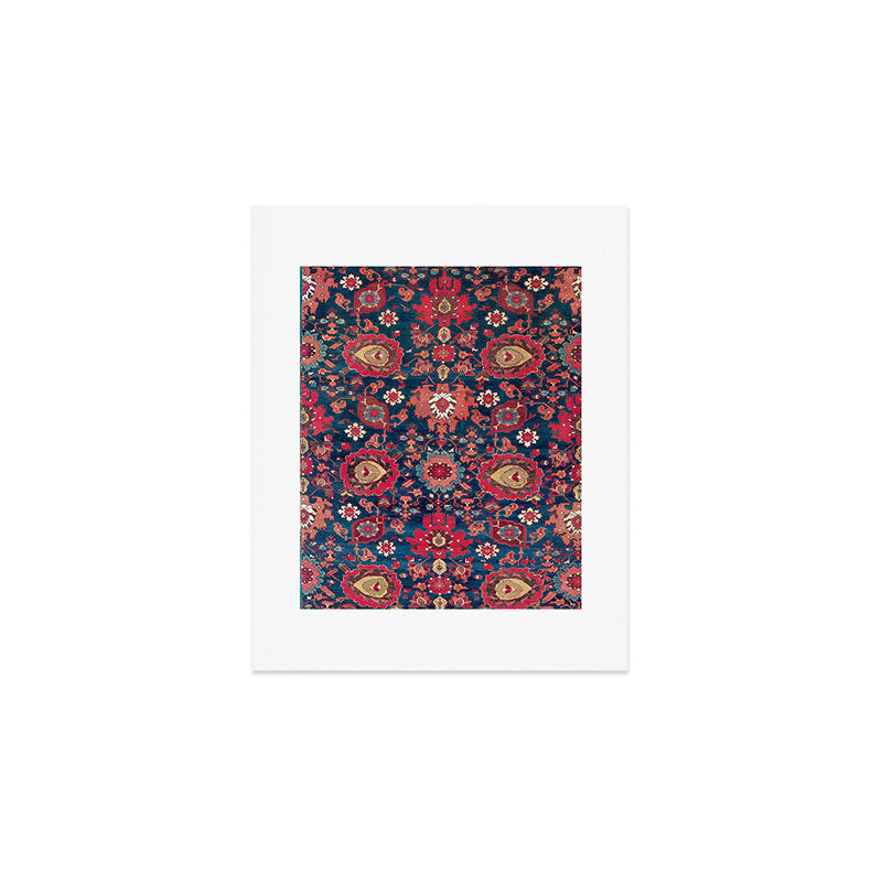 Garahgozloo Hamadan West Persian Rug Fragment Art Print Gallery Image 1
