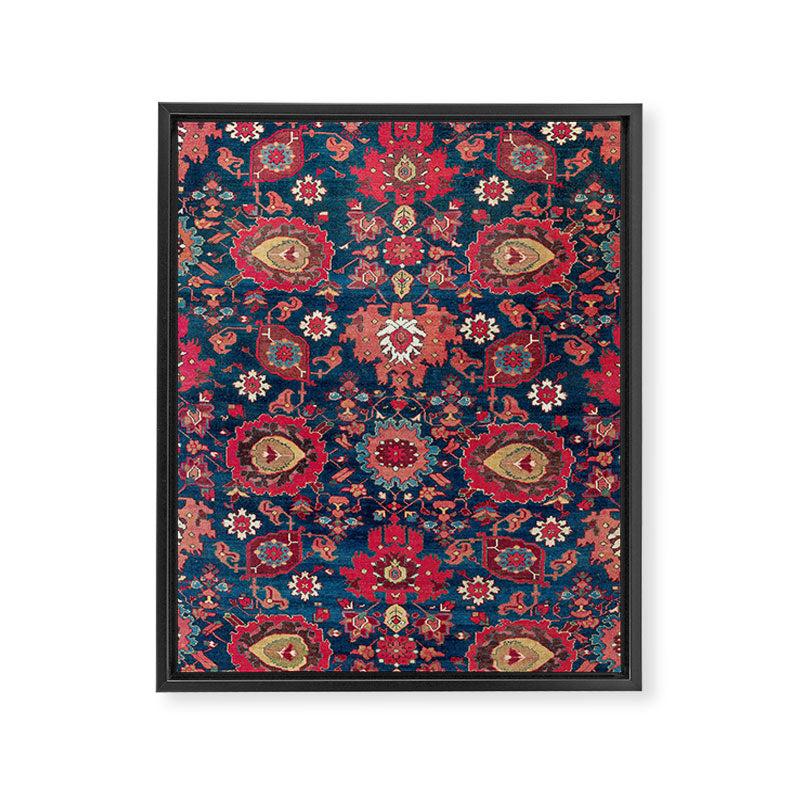 Garahgozloo Hamadan West Persian Rug Fragment Framed Canvas Print Gallery Image 3