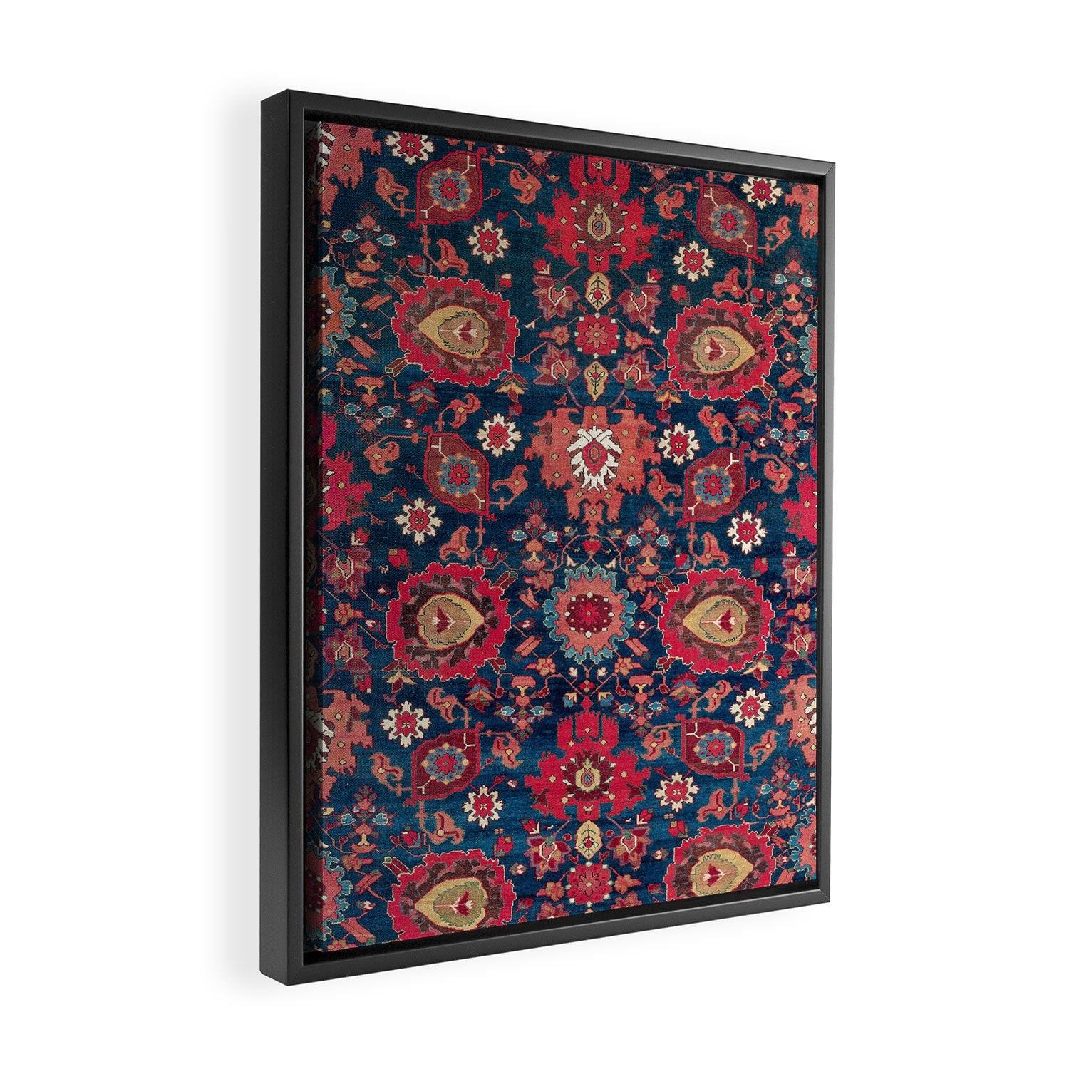 Garahgozloo Hamadan West Persian Rug Fragment Framed Canvas Print Gallery Image 2