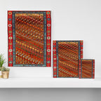 Genje Central Caucasus Antique Rug Print Canvas Print Gallery Image 3