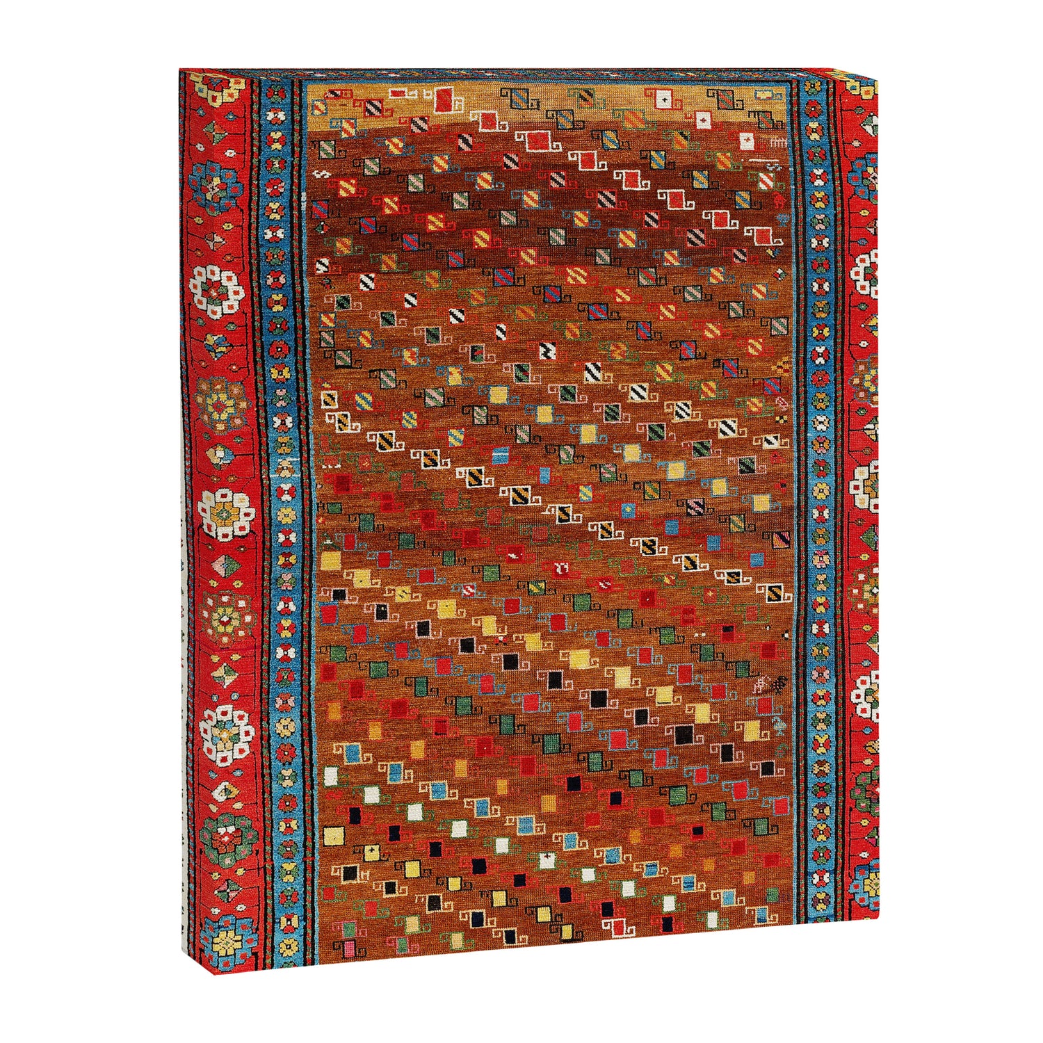 Genje Central Caucasus Antique Rug Print Canvas Print Gallery Image 3
