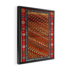 Genje Central Caucasus Antique Rug Print Framed Canvas Print Gallery Image 2