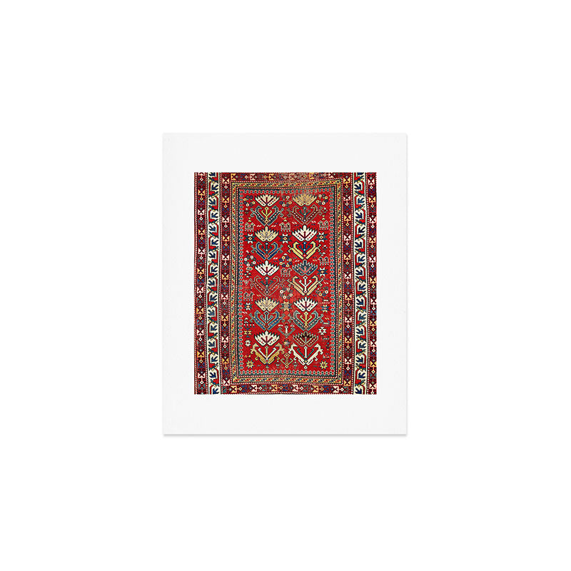 Genje Central Caucasus Rug Print Art Print Gallery Image 1