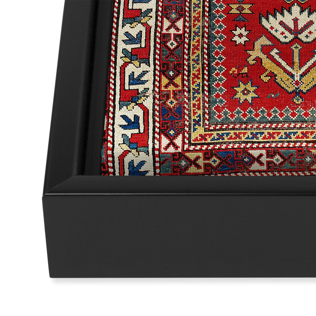 Genje Central Caucasus Rug Print Framed Canvas Print Gallery Image 3