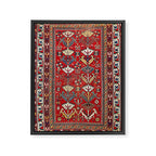 Genje Central Caucasus Rug Print Framed Canvas Print Gallery Image 3
