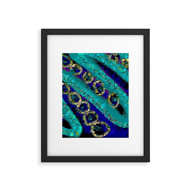 Glittery Low Poly Abstract Geometric Art Framed Art Print Gallery Image 6