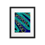 Glittery Low Poly Abstract Geometric Art Framed Art Print Gallery Image 6