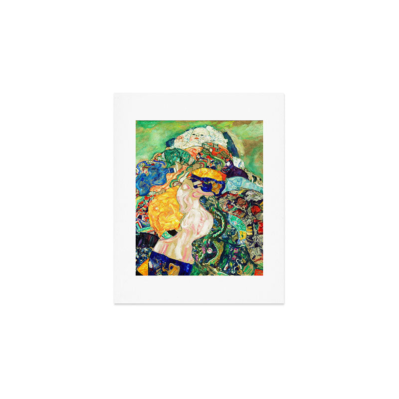 Gustav Klimt Baby in Cradle, 1917/1918 Art Print Gallery Image 1
