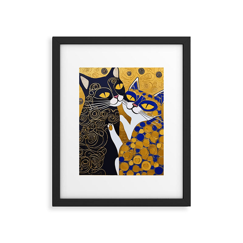 Gustav Klimt Cat Kiss Framed Art Print Gallery Image 6