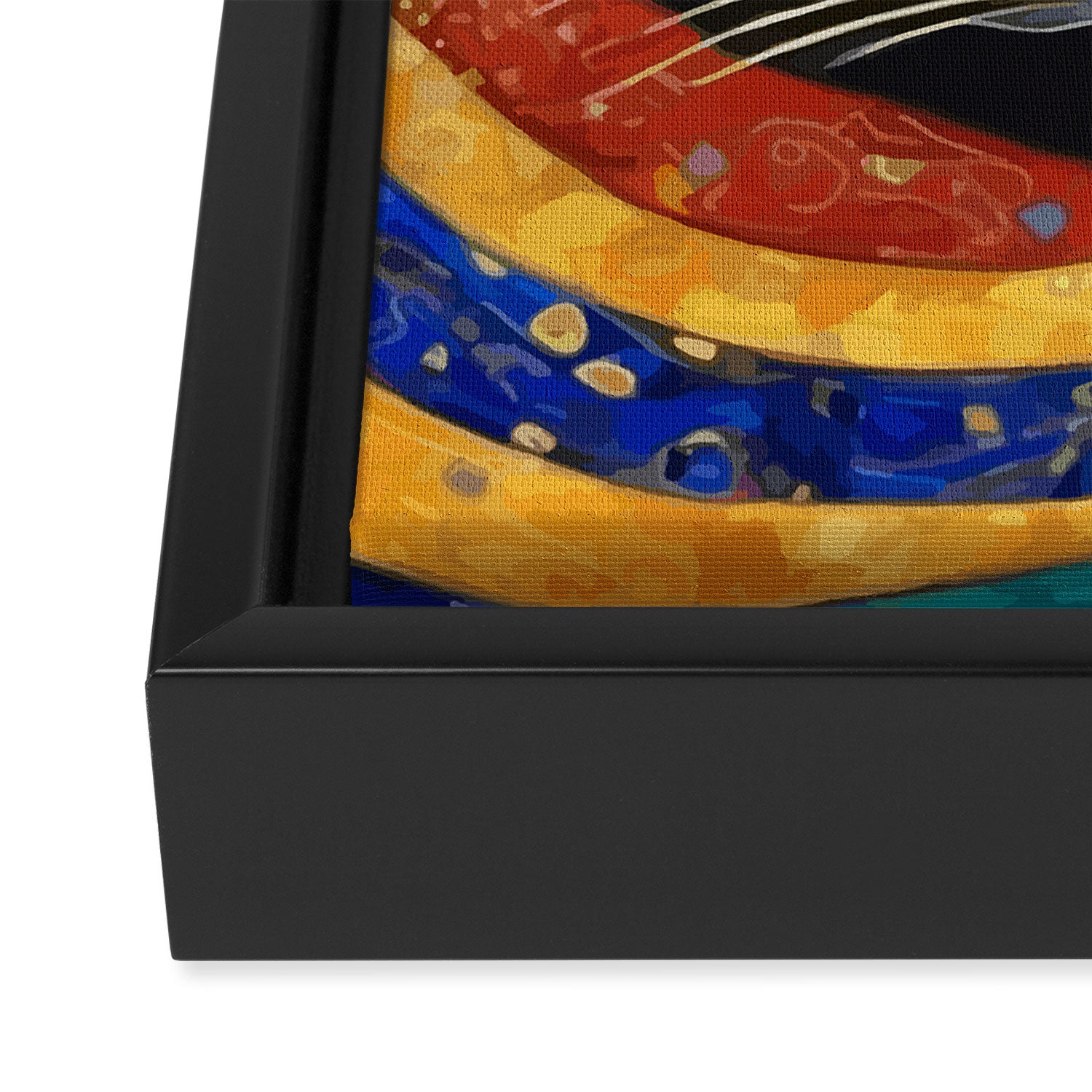 Gustav Klimt Cat with Colorful Clothing  Framed Canvas Print Gallery Image 3