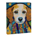 Gustav Klimt Dog with Colorful Scarf Canvas Print Gallery Image 8