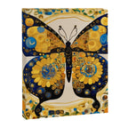 Gustav Klimt Style Blue and Gold Butterfly Canvas Print Gallery Image 8