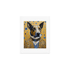 Gustav Klimt Style Distinguished Dog with Gold Medal Art Print Gallery Image 1