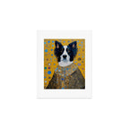 Gustav Klimt Style Dog in a Ceremonial Robe Art Print Gallery Image 1