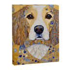 Gustav Klimt Style Dog with Colorful Patterns Canvas Print Gallery Image 8