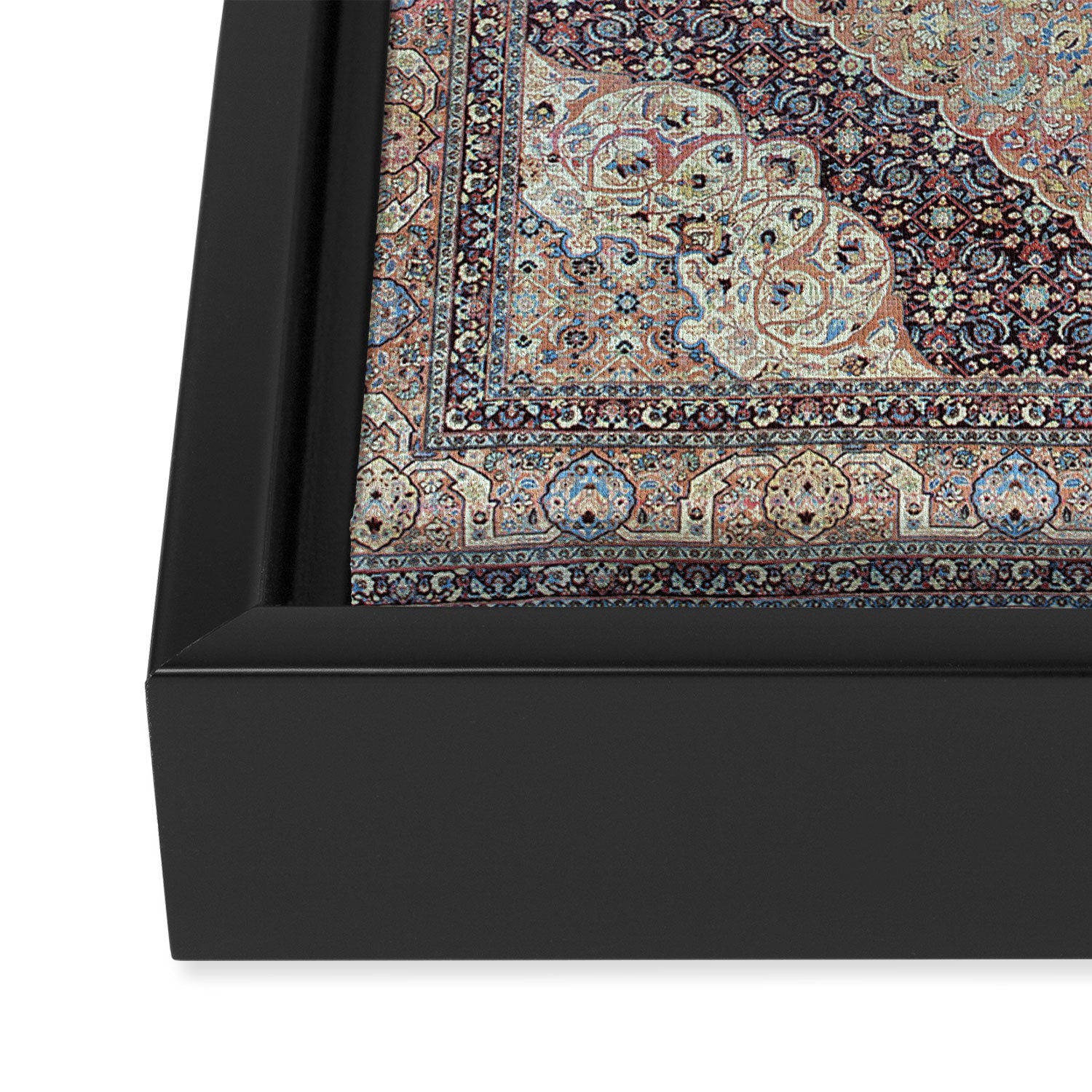 Haj Jalili Tabriz Persian Rug Print Framed Canvas Print Gallery Image 3