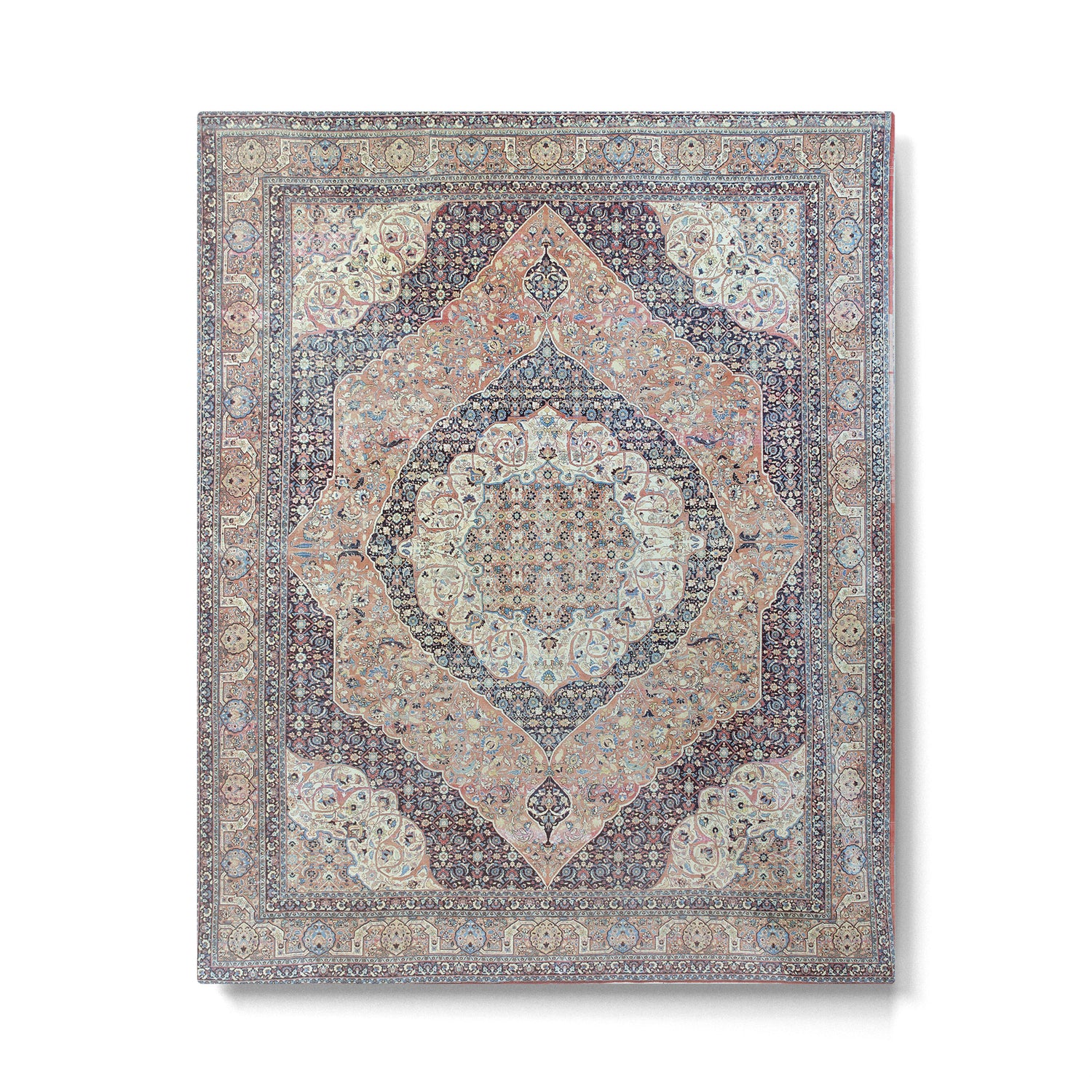 Haj Jalili Tabriz Persian Rug Print Metal Print Gallery Image 4