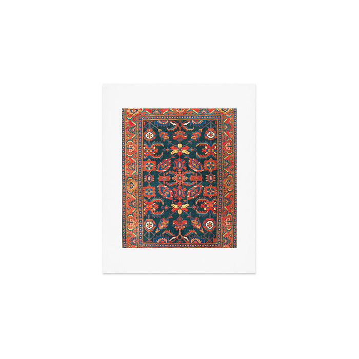 Hamadan West Persian Rug Print Art Print Gallery Image 1