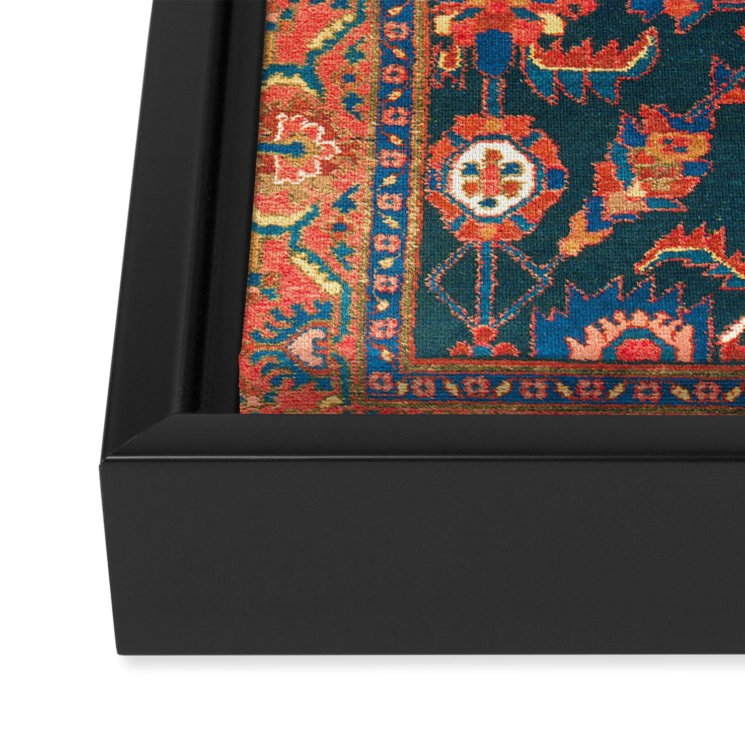Hamadan West Persian Rug Print Framed Canvas Print Gallery Image 3