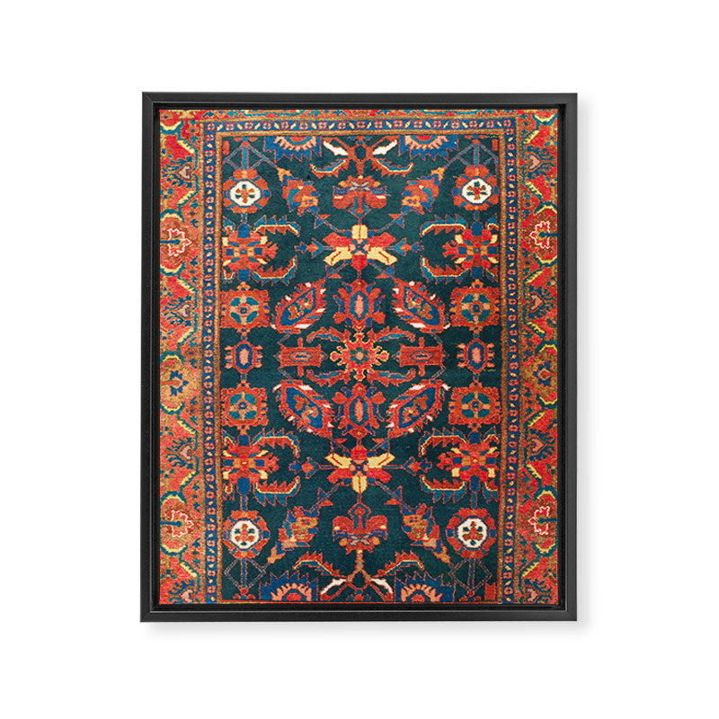 Hamadan West Persian Rug Print Framed Canvas Print Gallery Image 3