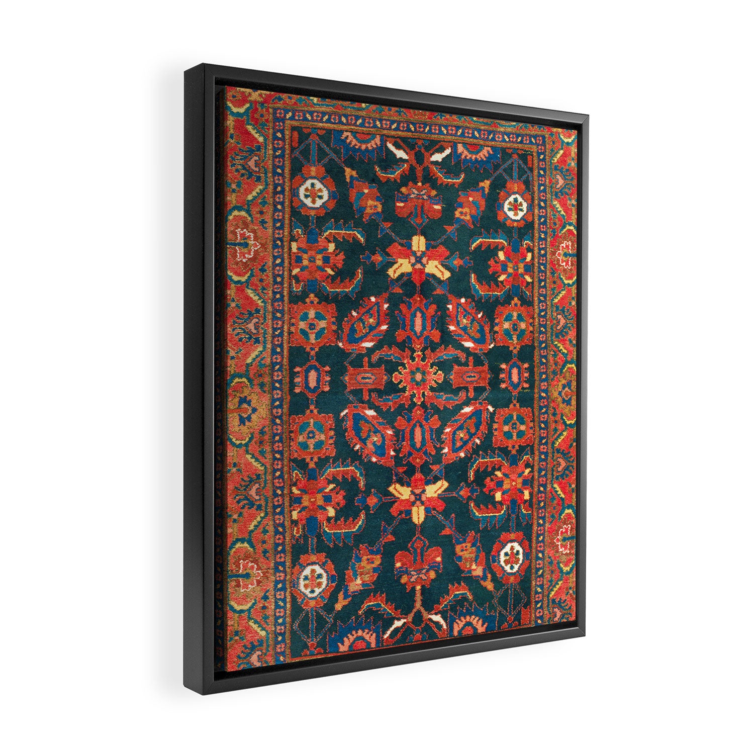 Hamadan West Persian Rug Print Framed Canvas Print Gallery Image 2