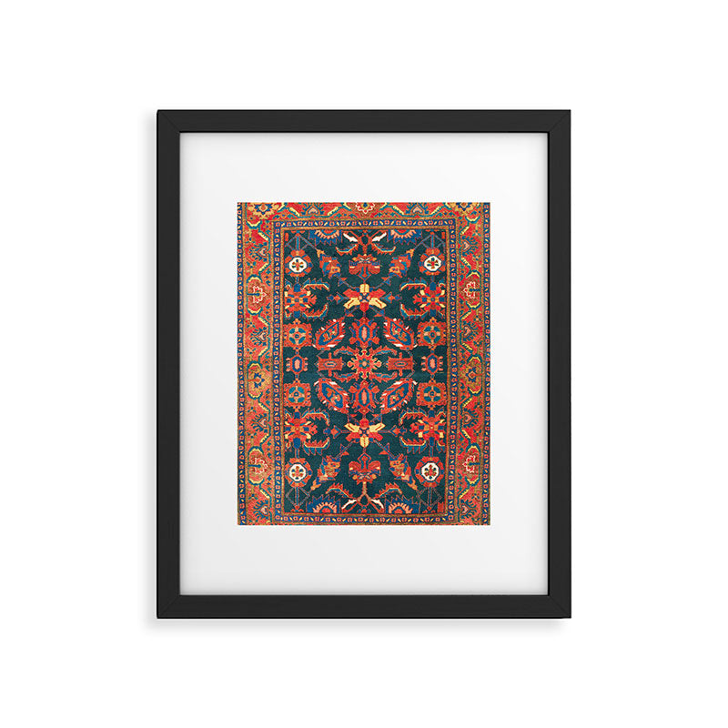 Hamadan West Persian Rug Print Framed Art Print Gallery Image 4