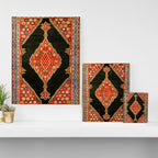 Hamedan Antique Persian Rug Print Canvas Print Gallery Image 3