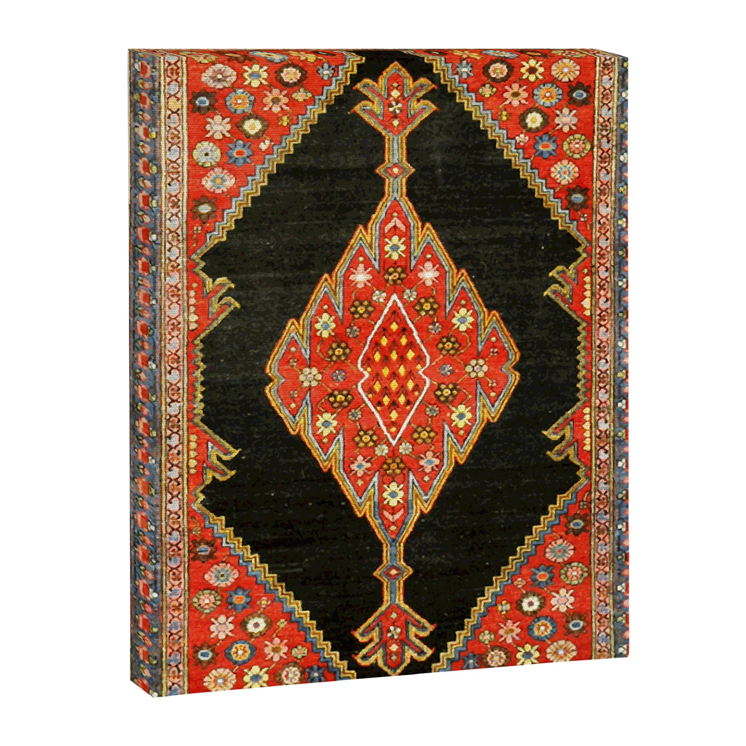 Hamedan Antique Persian Rug Print Canvas Print Gallery Image 3