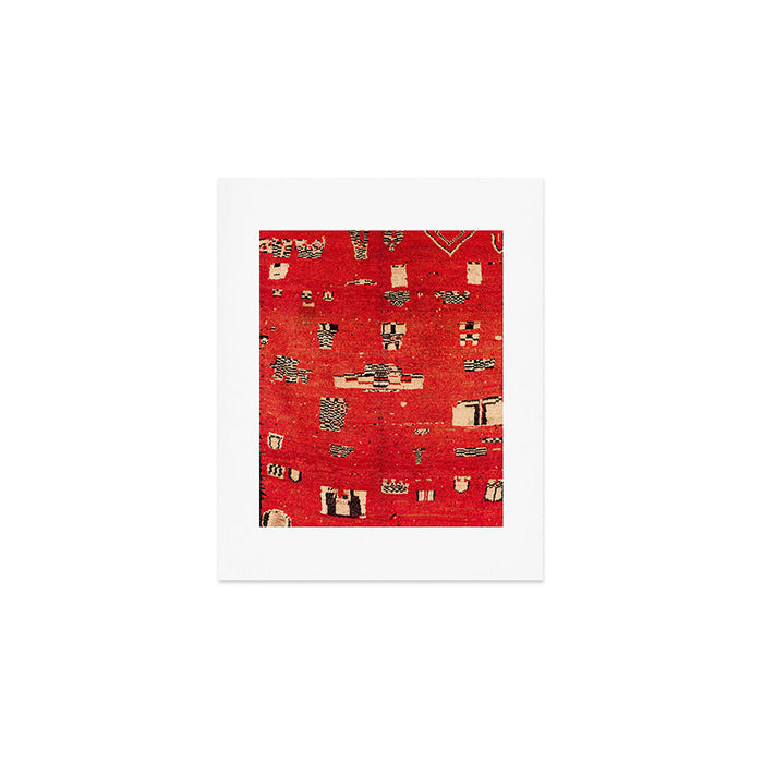 Haouz  Antique Morocco North African Pile Rug Art Print Gallery Image 1
