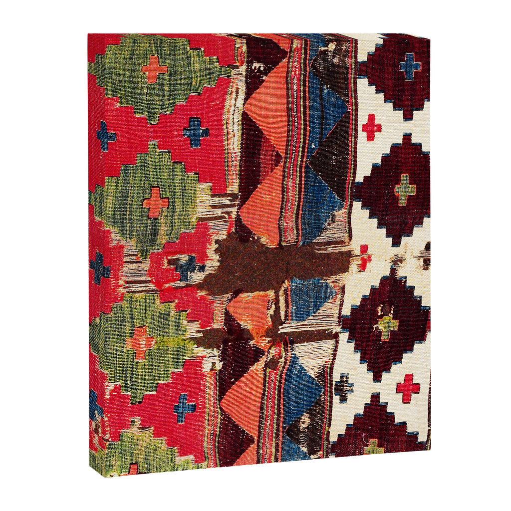 Haymana  Antique Ankara Turkish Kilim Fragment Print Canvas Print Gallery Image 3