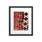 Haymana  Antique Ankara Turkish Kilim Fragment Print Framed Art Print Gallery Image 4