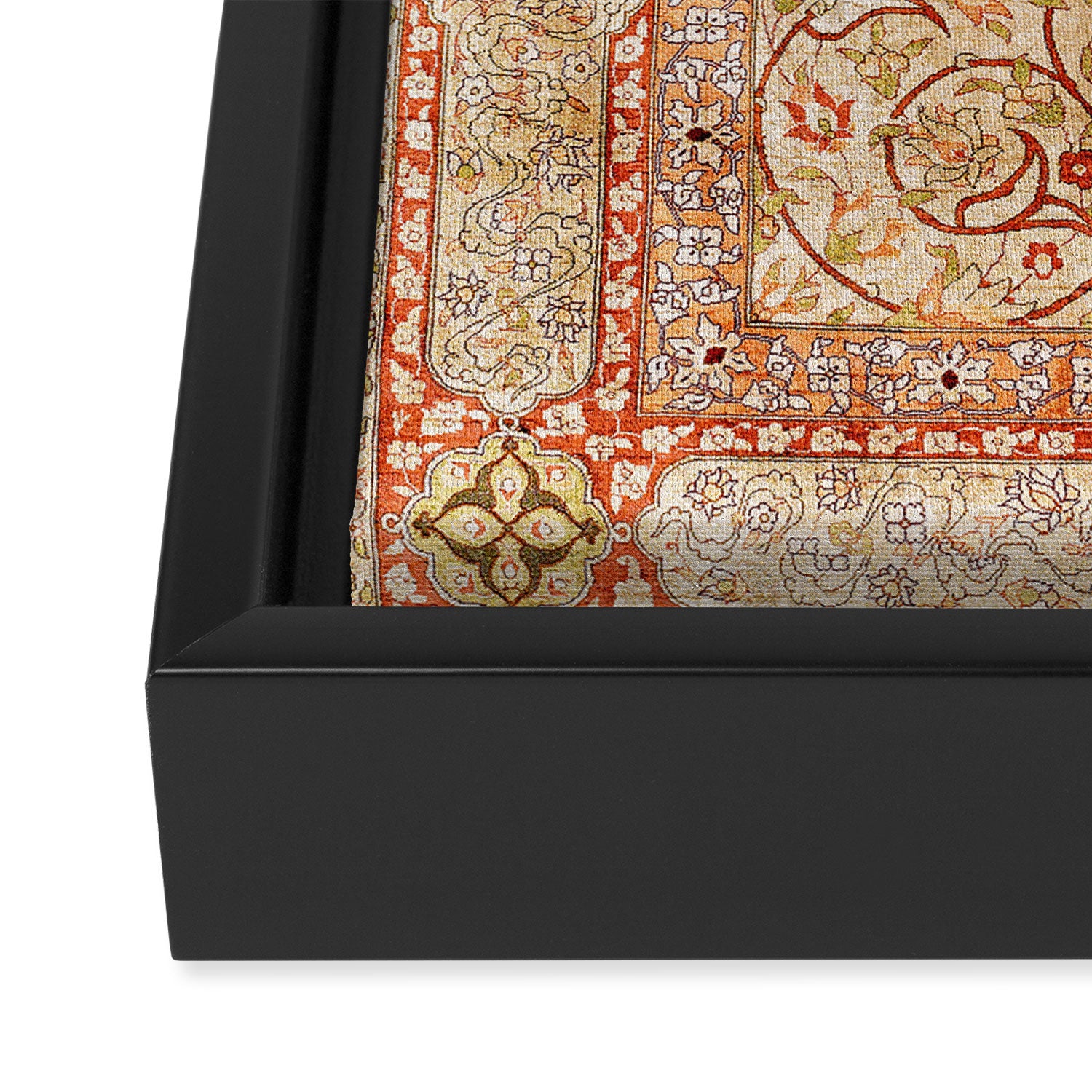 Hereke Northwest Anatolian Silk Rug Print Framed Canvas Print Gallery Image 3