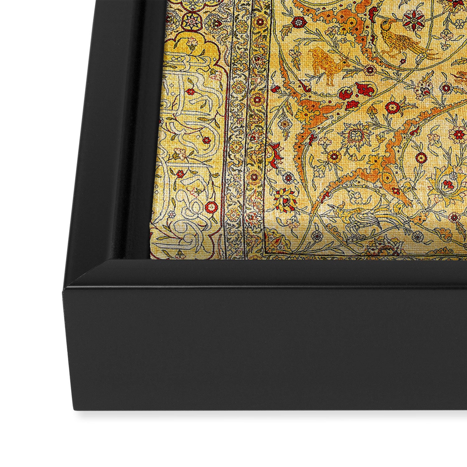 Hereke Northwest Anatolian Silk Rug Print Framed Canvas Print Gallery Image 3