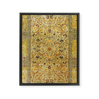 Hereke Northwest Anatolian Silk Rug Print Framed Canvas Print Gallery Image 3