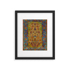 Hereke Vintage Persian Silk Rug Print Framed Art Print Gallery Image 5