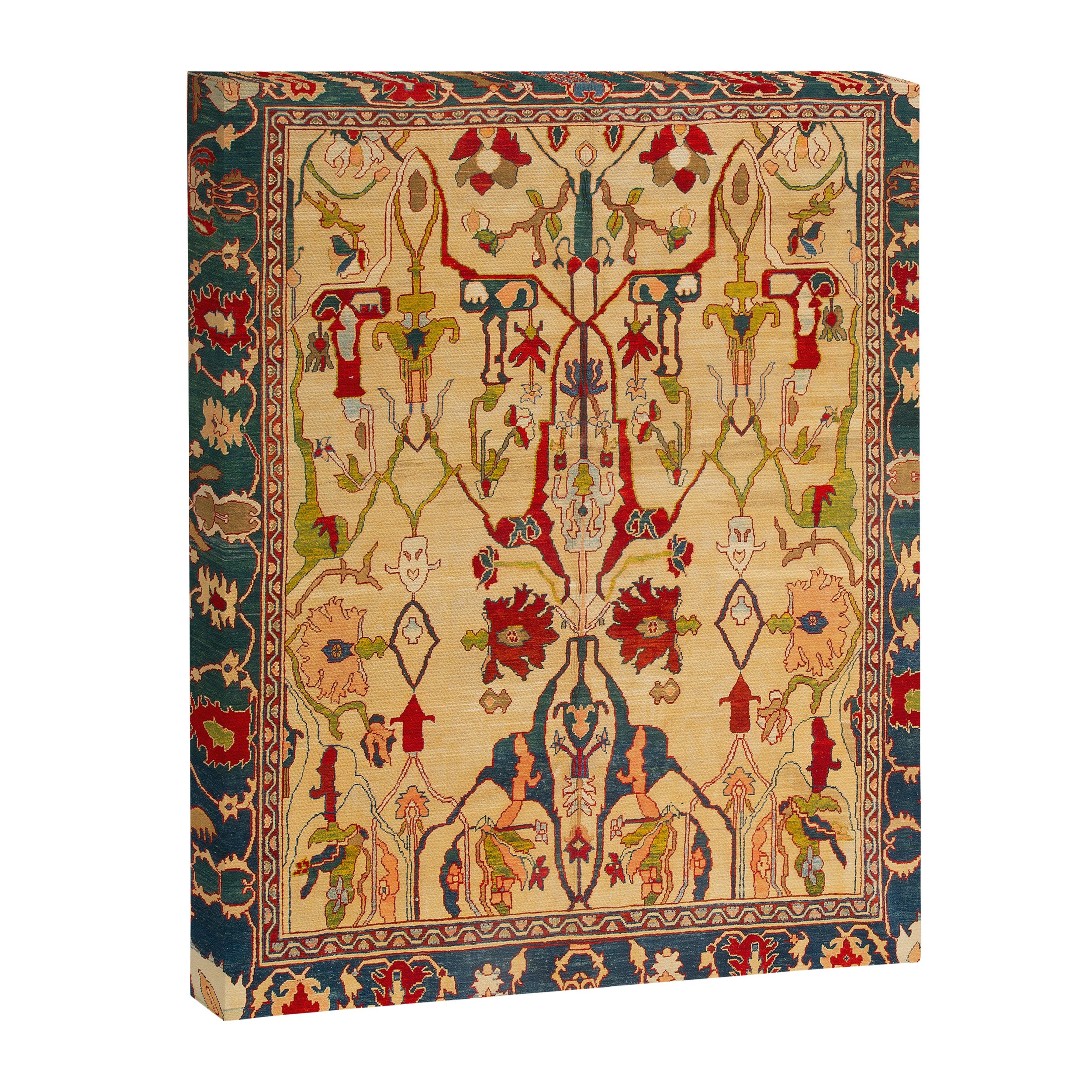 Heriz Antique Persian Rug Print Canvas Print Gallery Image 3