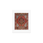 Heriz  Antique Persian Rug Print Art Print Gallery Image 1