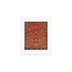 Heriz Azerbaijan 19th Century Floral Rug  Art Print Gallery Image 1