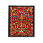 Heriz Azerbaijan 19th Century Floral Rug  Framed Canvas Print Gallery Image 6
