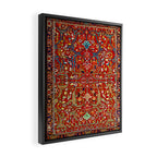 Heriz Azerbaijan 19th Century Floral Rug  Framed Canvas Print Gallery Image 2