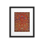 Heriz Azerbaijan 19th Century Floral Rug  Framed Art Print Gallery Image 5