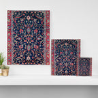 Heriz Azerbaijan North West Persian Rug Print Canvas Print Gallery Image 3