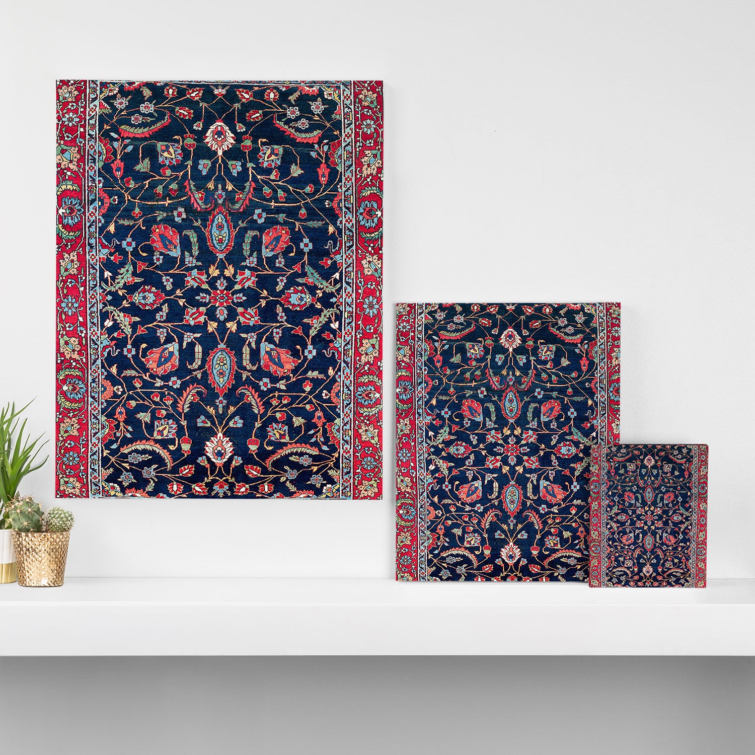 Heriz Azerbaijan North West Persian Rug Print Canvas Print Gallery Image 3