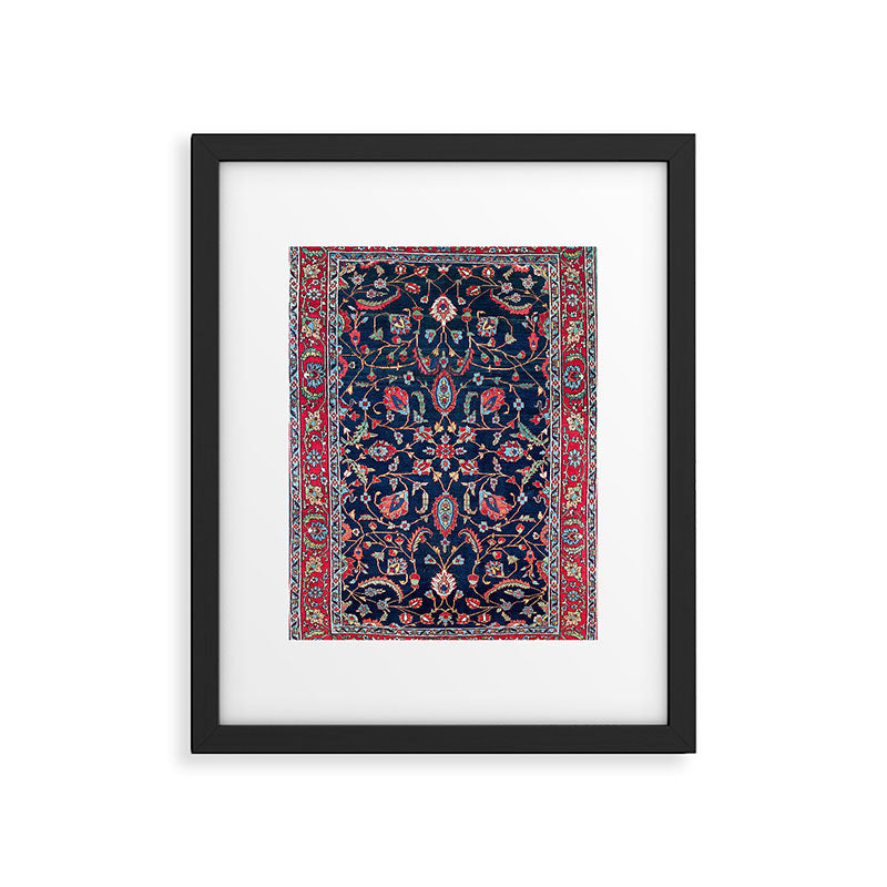 Heriz Azerbaijan North West Persian Rug Print Framed Art Print Gallery Image 5