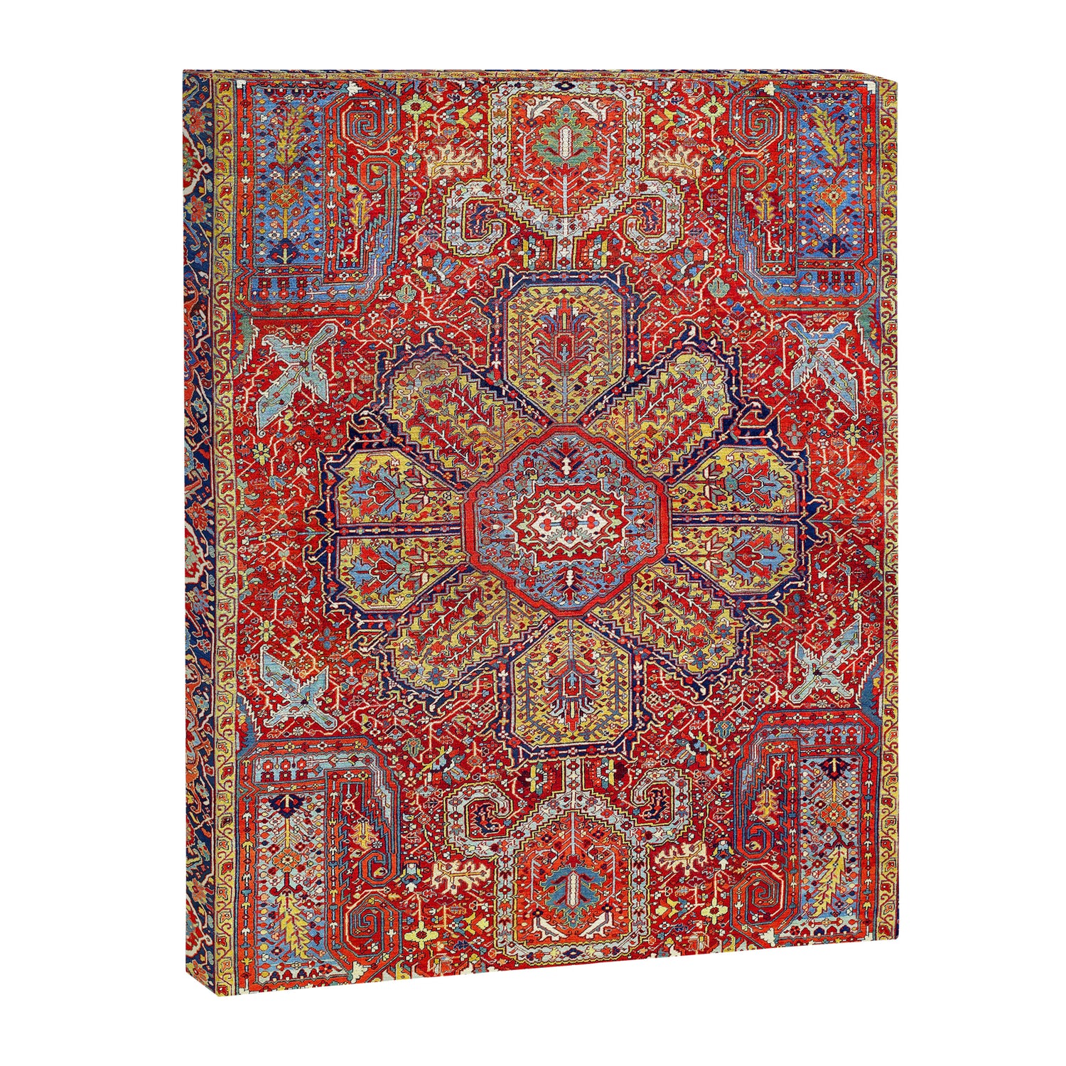 Heriz Azerbaijan Northwest Persian Carpet Print Canvas Print Gallery Image 3